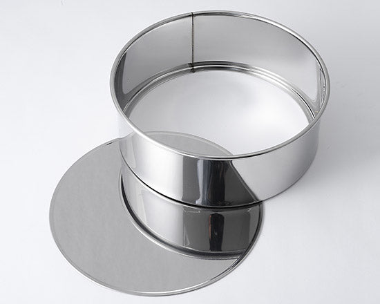 sandwich tin loose base (l) stainless steel (#101035)