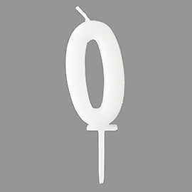 pastel number candle 0/tomiz (#103200)