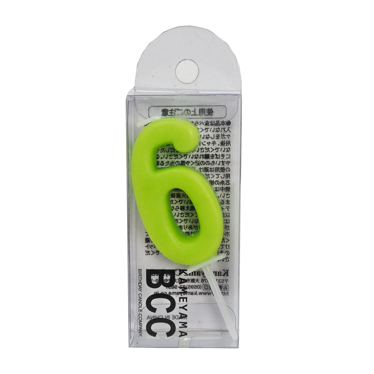 pastel number candle 6/tomiz (#103212)
