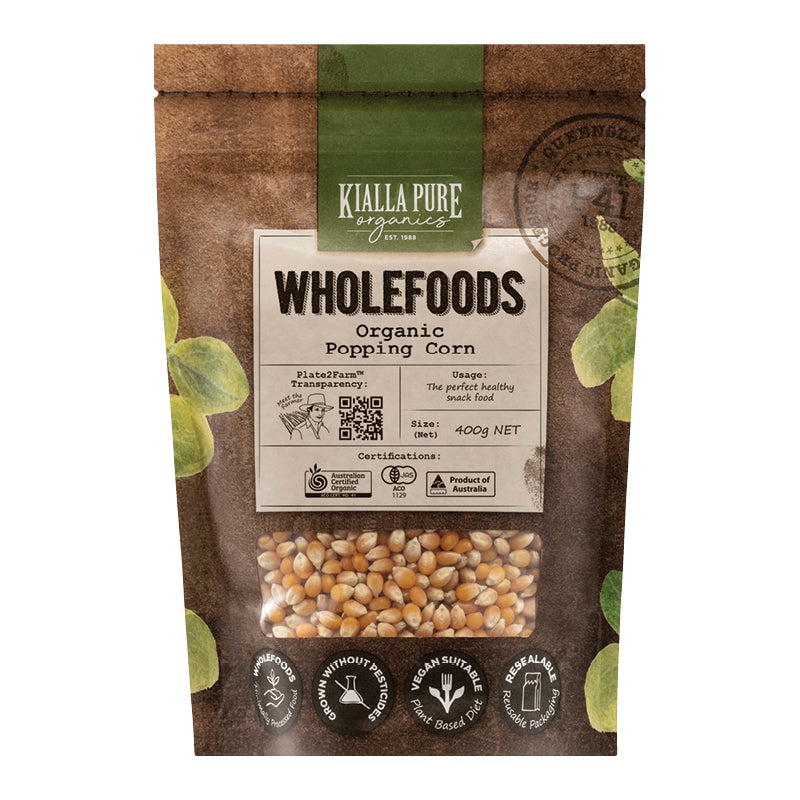 organic popcorn 400g (#105459)