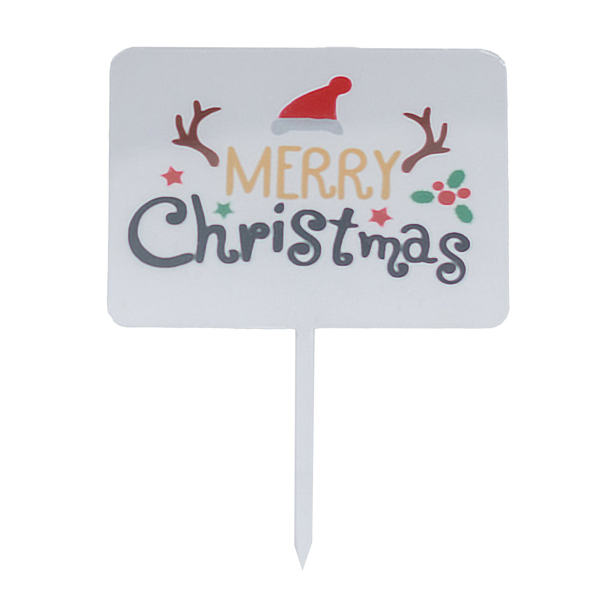 arcylic pick merry xmas square (#107241)