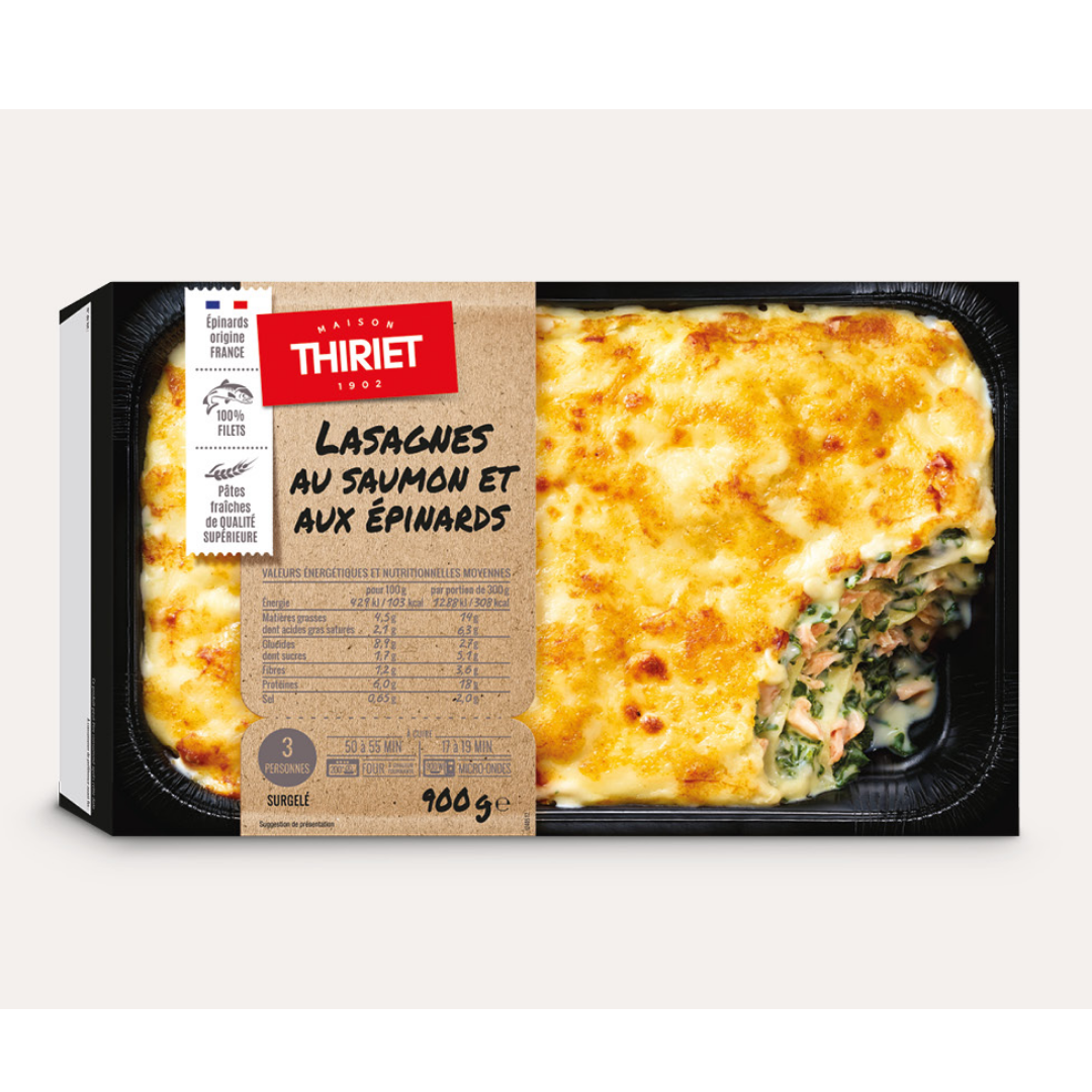 READY-TO-EAT SALMON & SPINACH LASAGNA 900G 3‚ÄÌ4 PORTIONS (#107556)