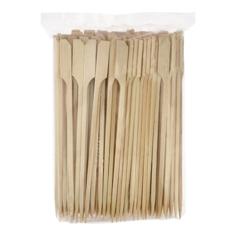 BAMBOO SKEWER PADDLE 15CM (WHITE) 100PC (#110003)