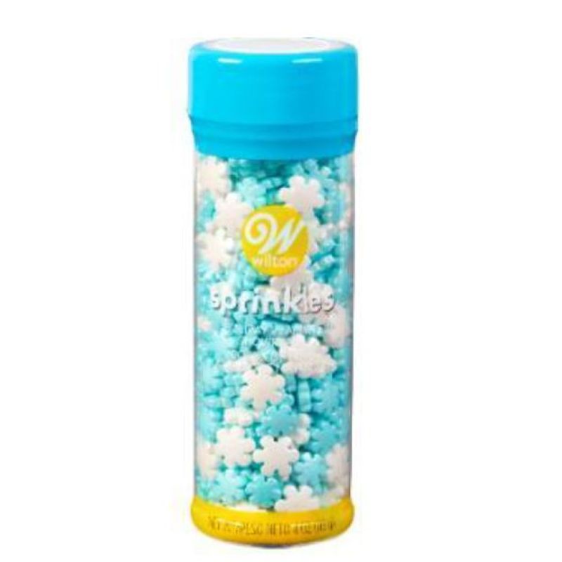 sprinkles xmas pearlized snowflake tall 6ct (#110800)