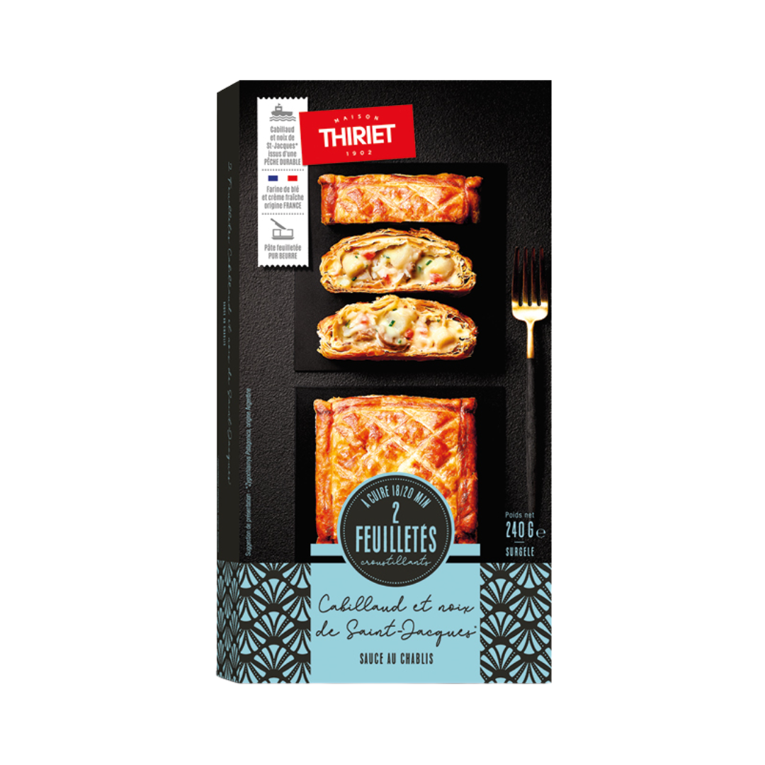 SAVOURY PUFF PASTRIES WITH COD & SCALLOPS 300G 2 300GX2PC (#113065)
