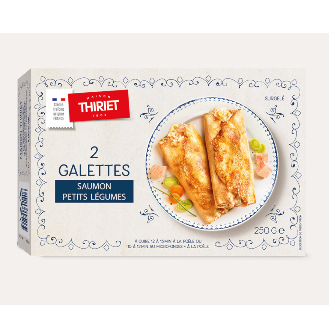 STUFFED BUCKWHEAT GALETTES SALMON & VEGETABLES 250G 2 250GX2PC (#113077)