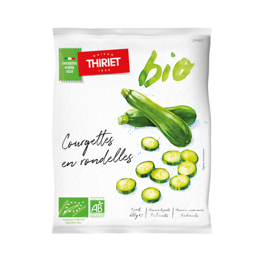 ORGANIC SLICED ZUCCHINI 600G 4 PORTIONS (#113079)