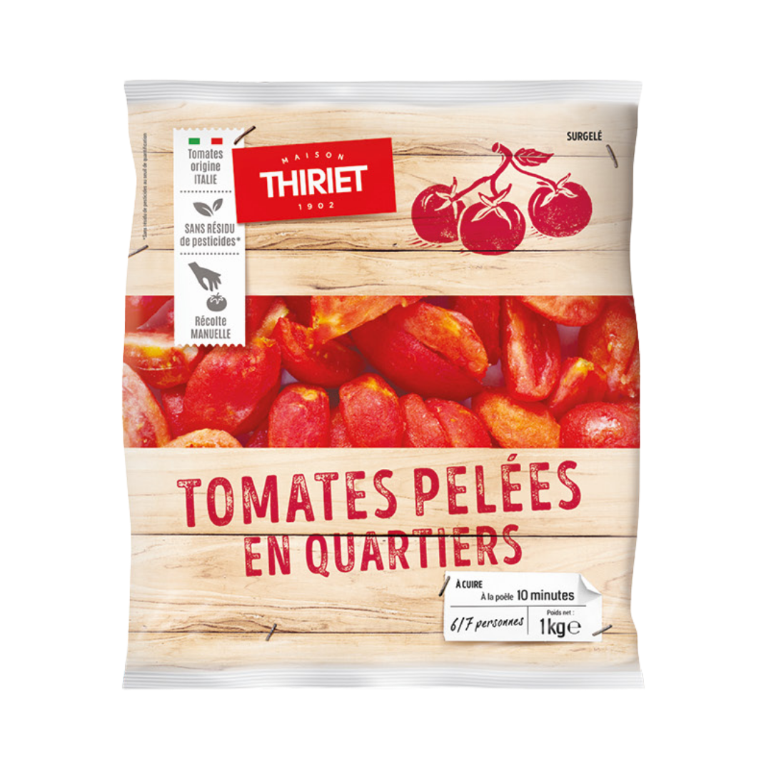 QUARTERED PEELED TOMATOES 1KG 6‚ÄÌ7 PORTIONS (#113103)