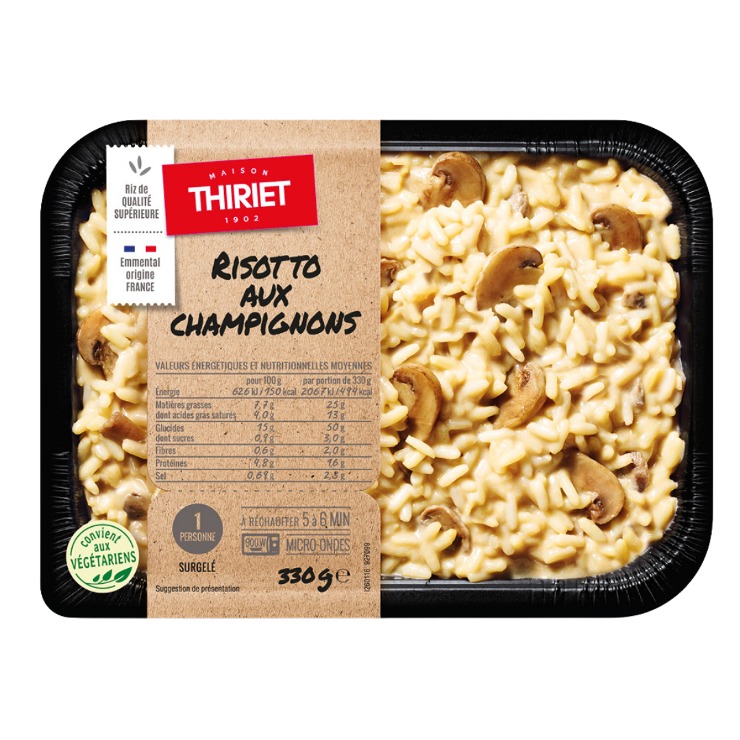 READY-TO-EAT MUSHROOM RISOTTO ECO 330G 1 PORTION (#113239)
