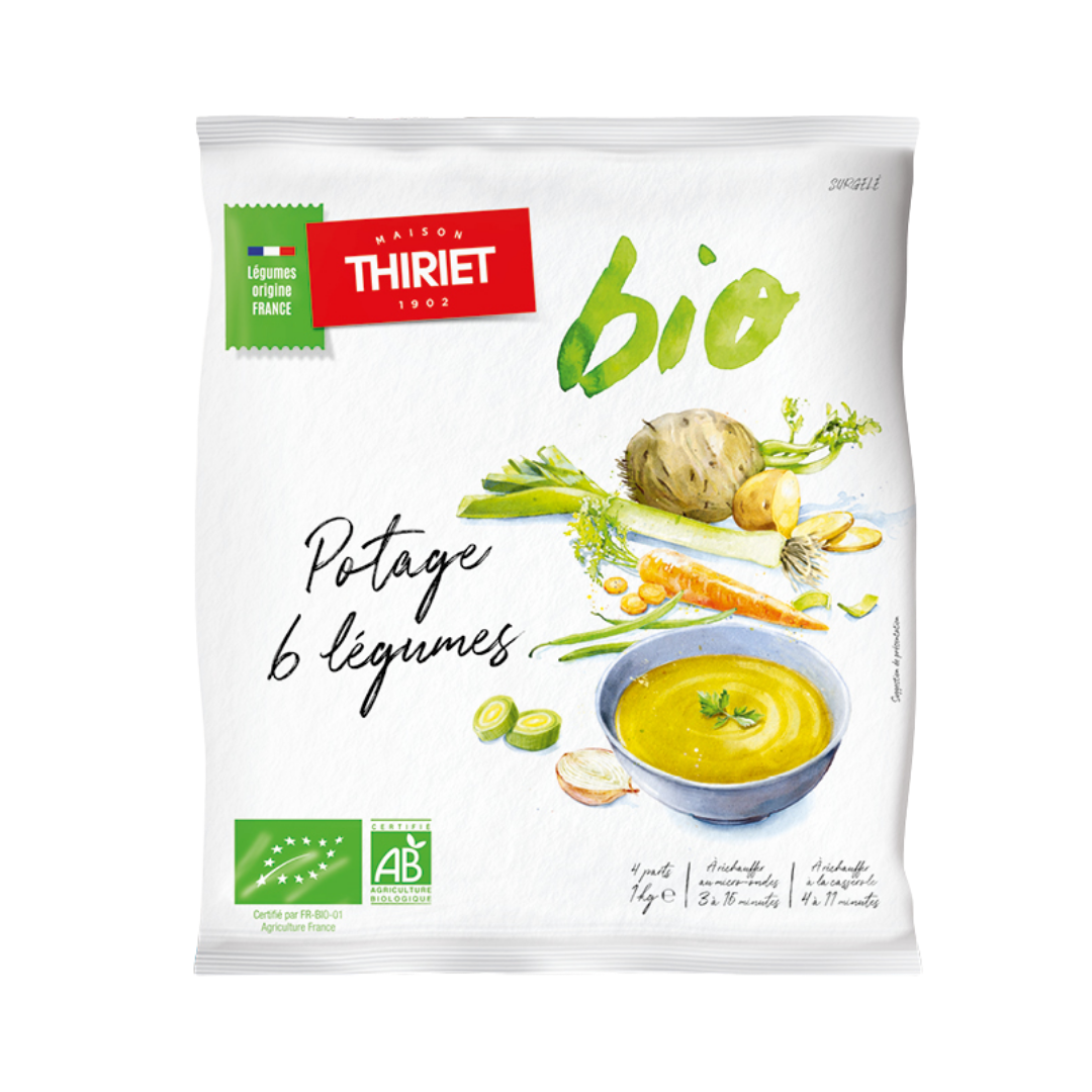 ORG 6 VEGETABLE SOUP 1KG 4 PORTIONS (#113247)