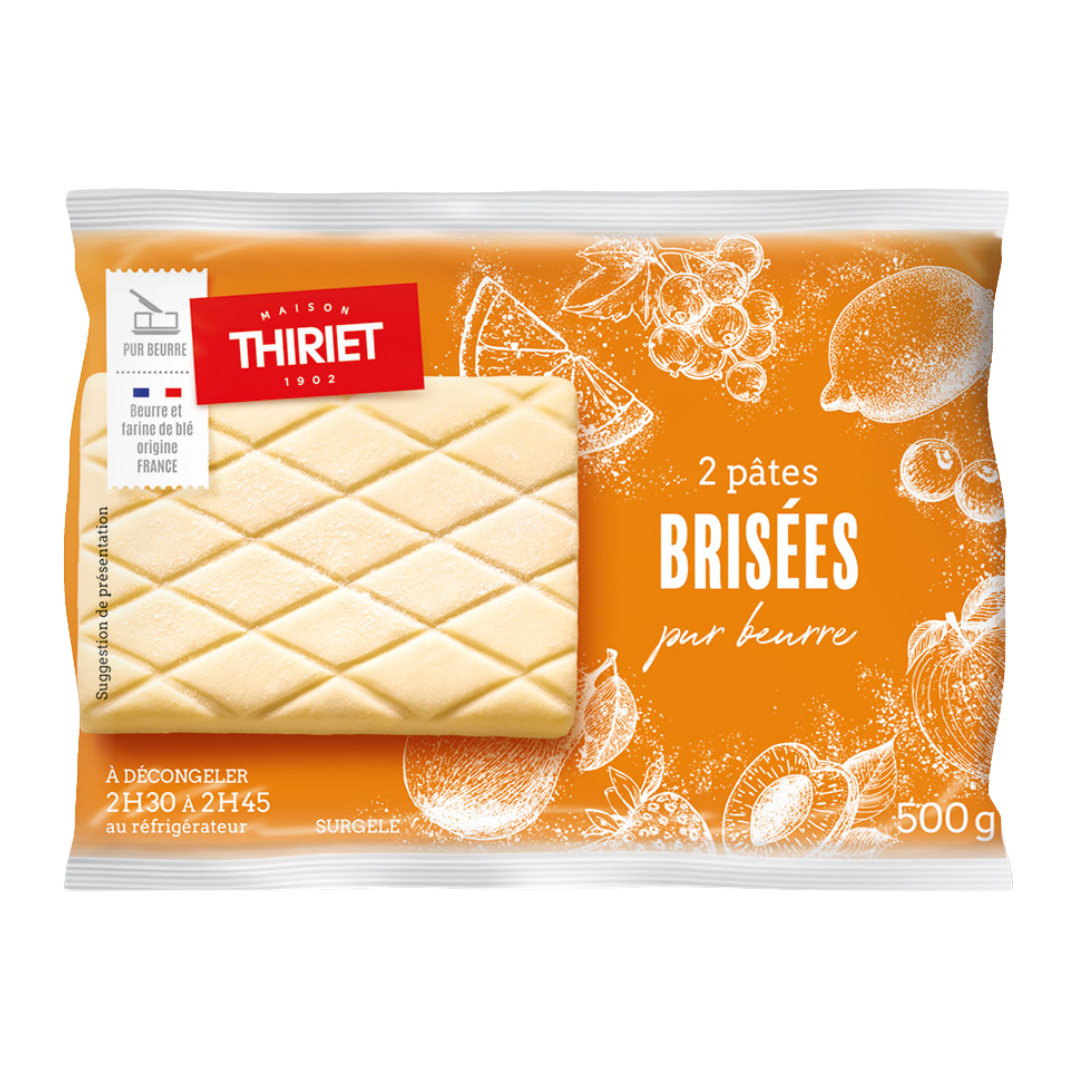 PURE BUTTER SHORTCRUST PASTRY DOUGHS 500G 2 PIECES (#113286)