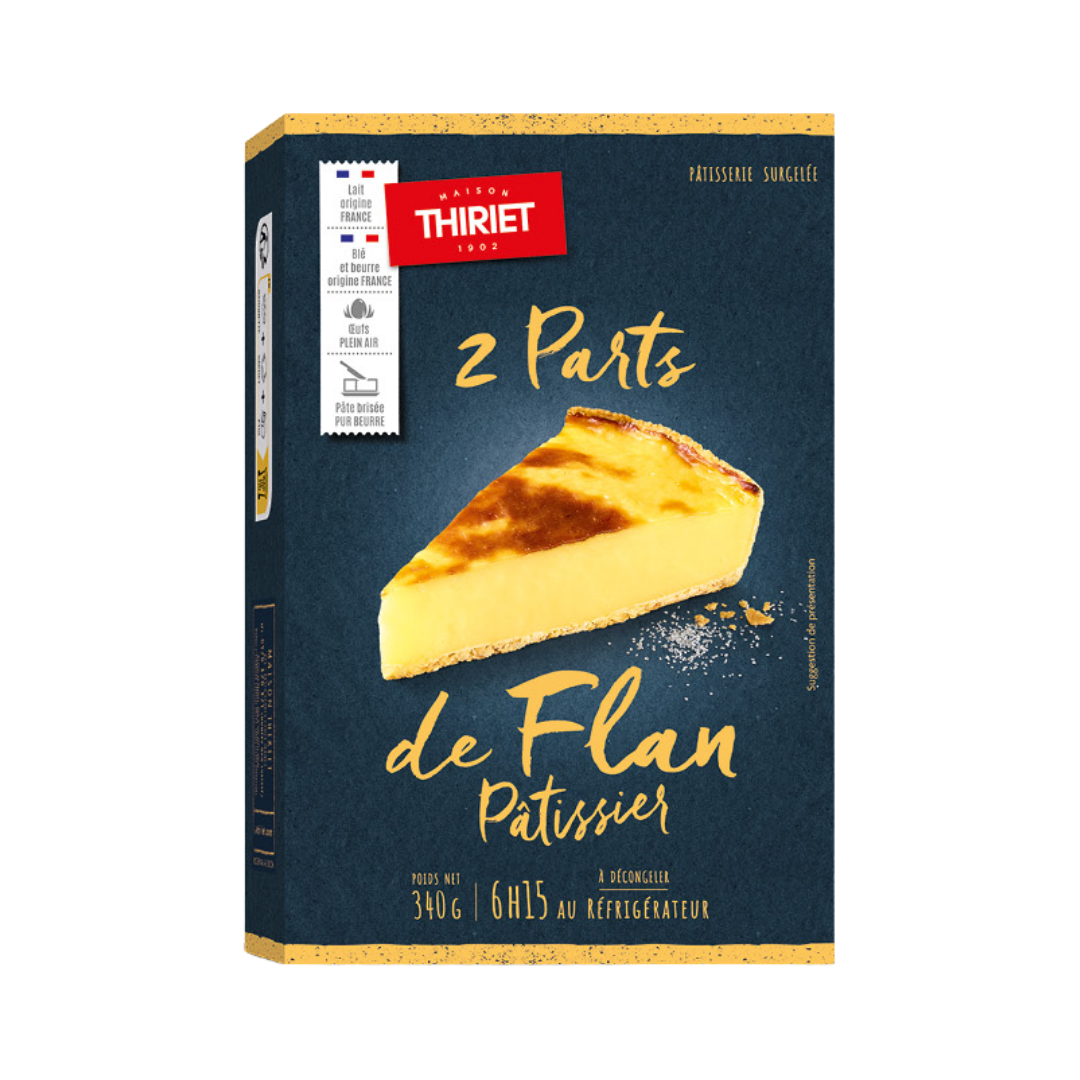 SLICED CUSTARD FLAN 340G 2 PORTIONS (#113308)