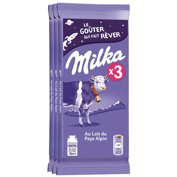 ALPINE MILK CHOCOLATE BAR 3X100G (#116096)