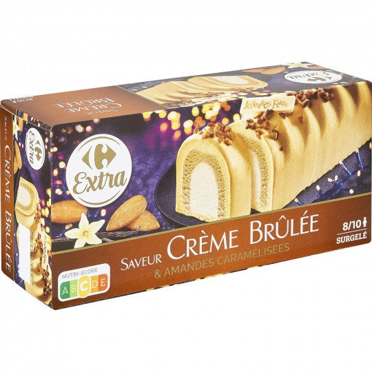 Buche vanille creme brulee