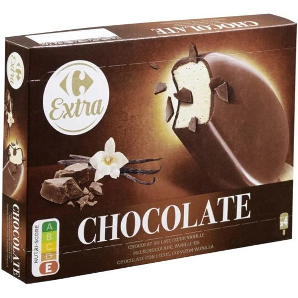 Glaces Vanille Enrobees De Chocolat