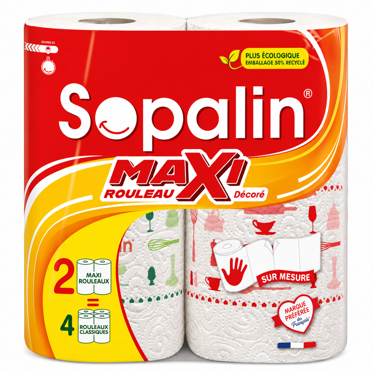 decorated paper towel 2pc\sopalin (#127326)