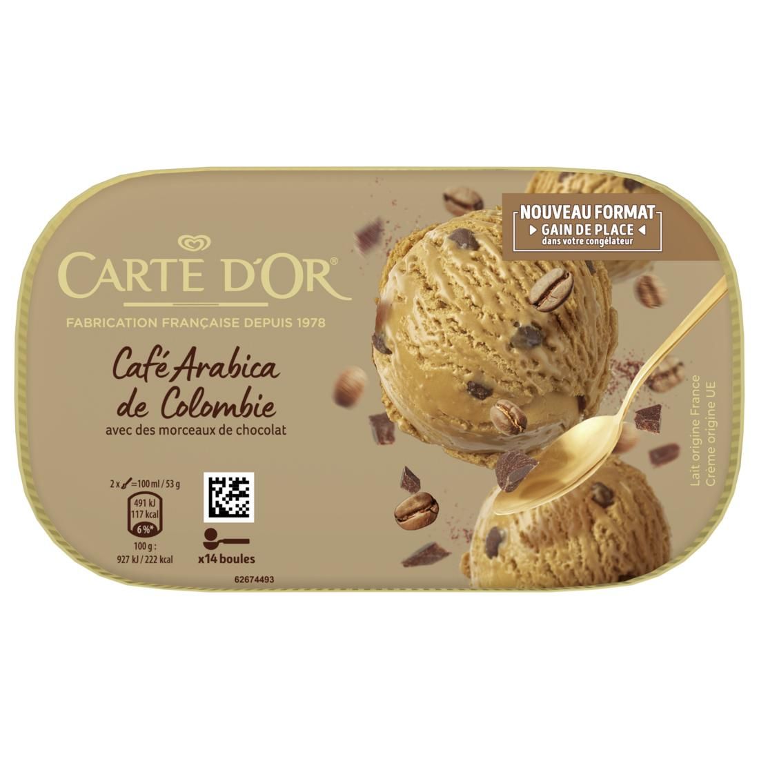 FROZEN TUB ICE CREAM COFFEE 374G (#128257)