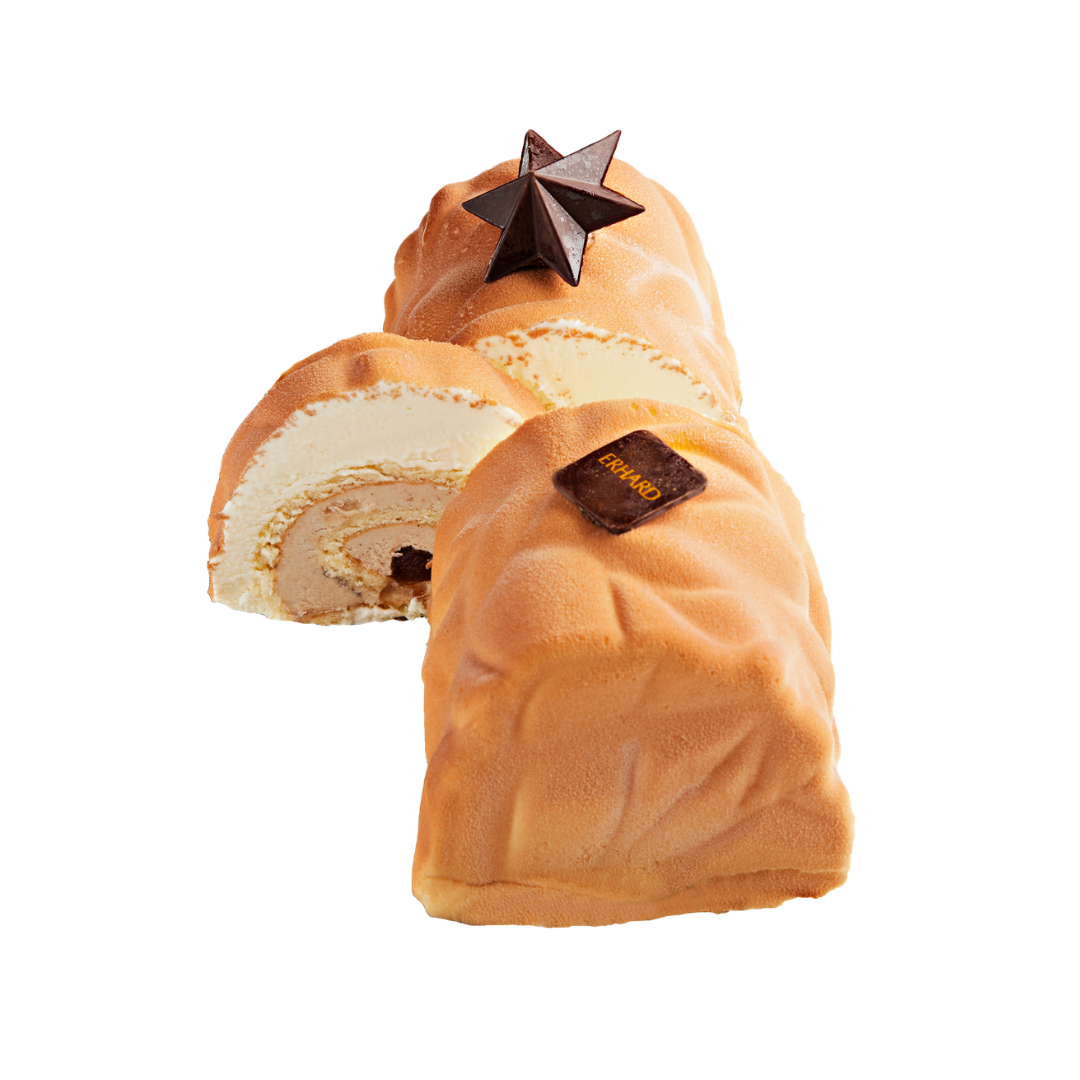 FROZEN LOG CAKE VANILLA CHESTNUT CAKE 550G (#128263)