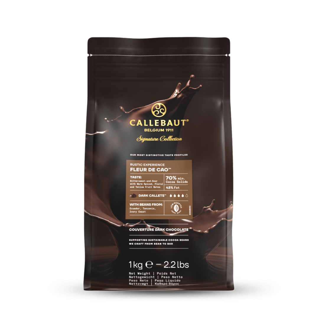CHOCO DARK RUSTIC FLEUR DE CAO 70% (#128378)