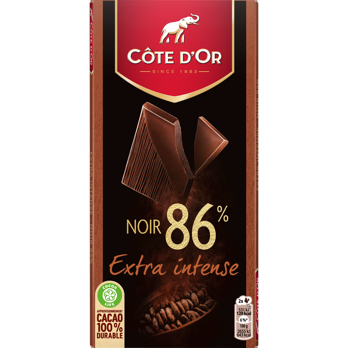 DARK CHOCOLATE 86% BRUT (#128403)