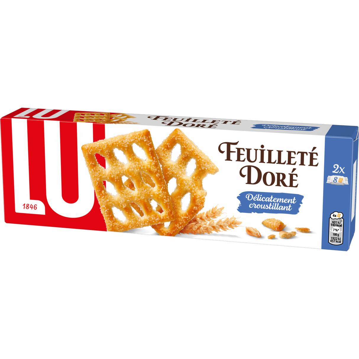 BISCUIT FEUILETE DORE 125G (#128416)
