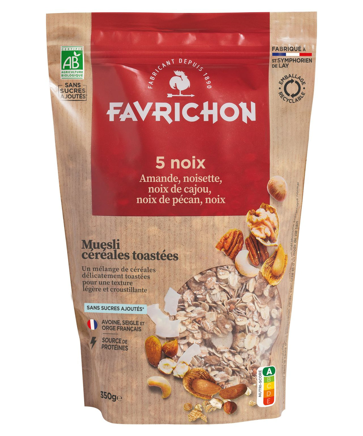 TOASTED MUESLI 5 NUTS 350G (#128467)