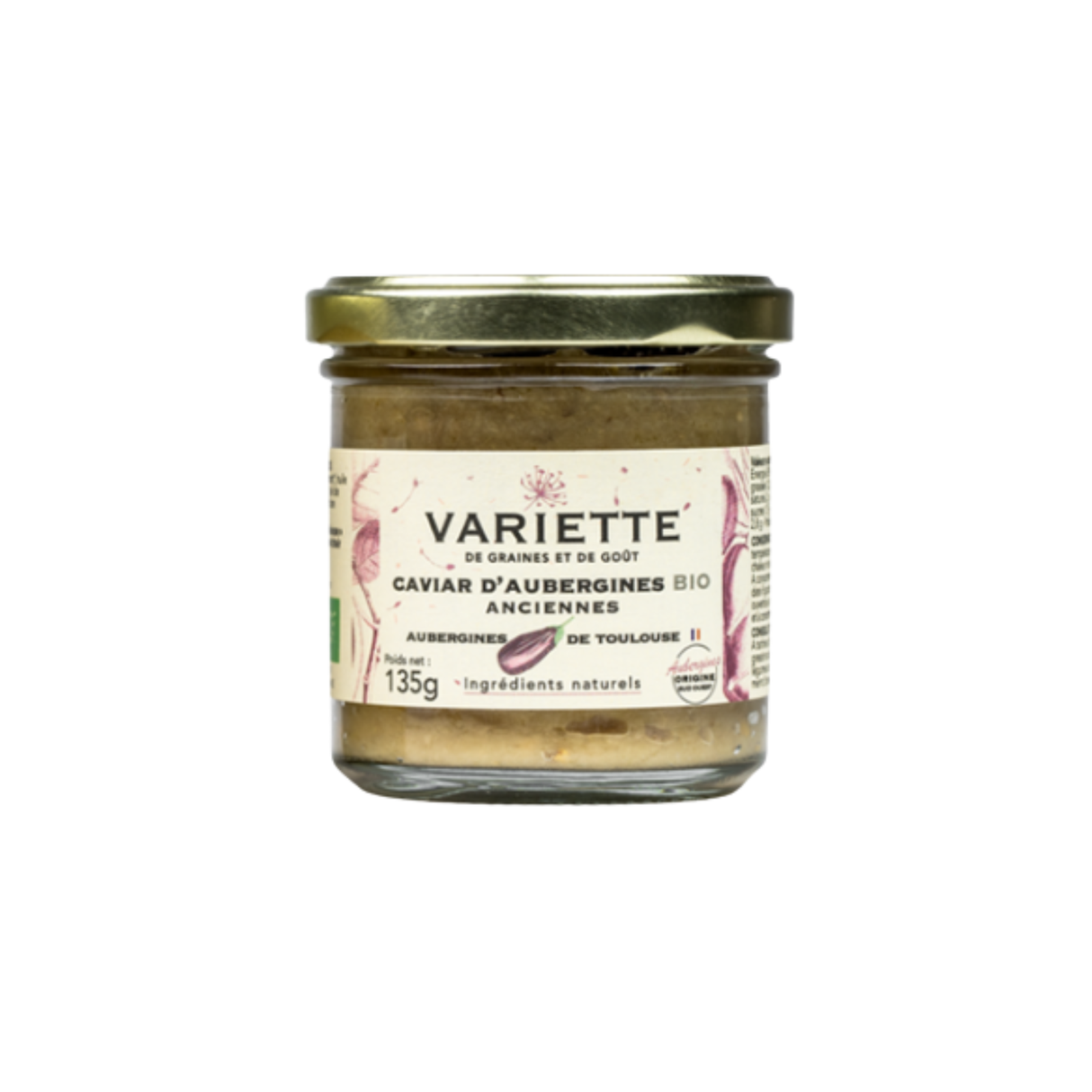 ORGANIC EGGPLANT CAVIAR (TOULOUSE VARIETY) 135G (#128529)