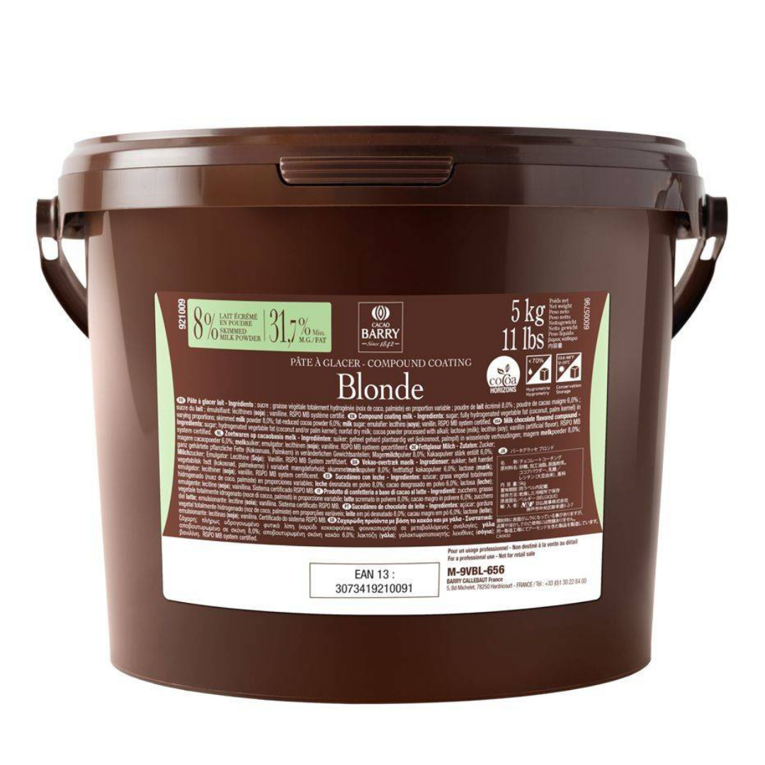 MILK COMP COATING PATE A GLACER BRUNE 5KG/CACAO BARRY (#128752)