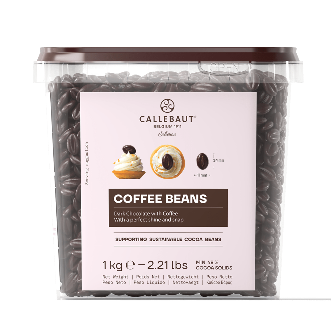 CHO CONV DARK COFFEE BEAN 1KG / CALLEBAUT (1CARX6BOXX1KG) (#128766)