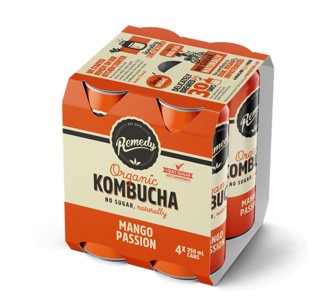 MANGO PASSION KOMBUCHA 250ML (#129029)