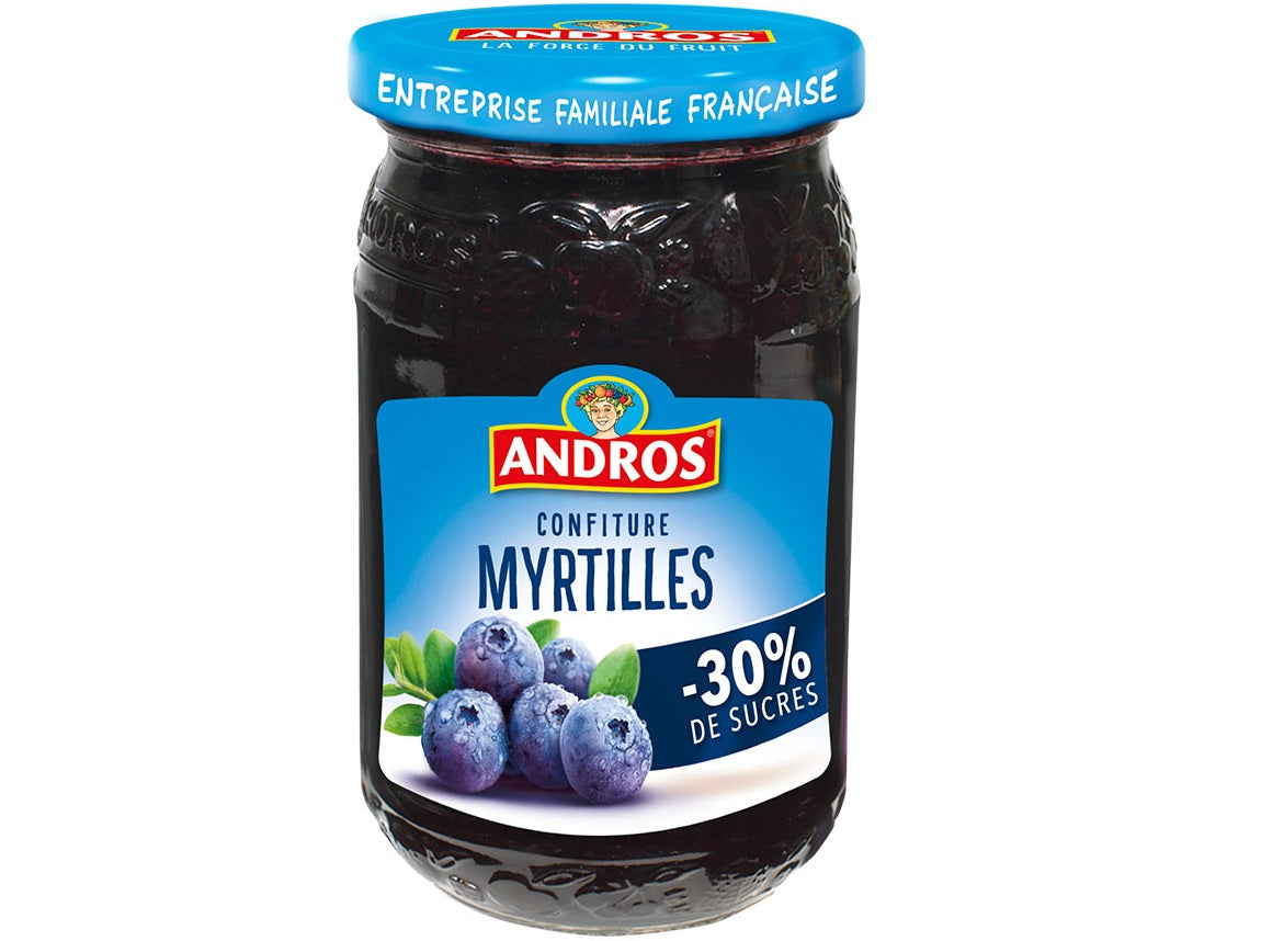 Confiture De Myrtilles Allegee En Sucre