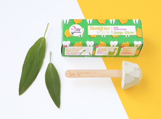 Dentifrice solide sauge citron