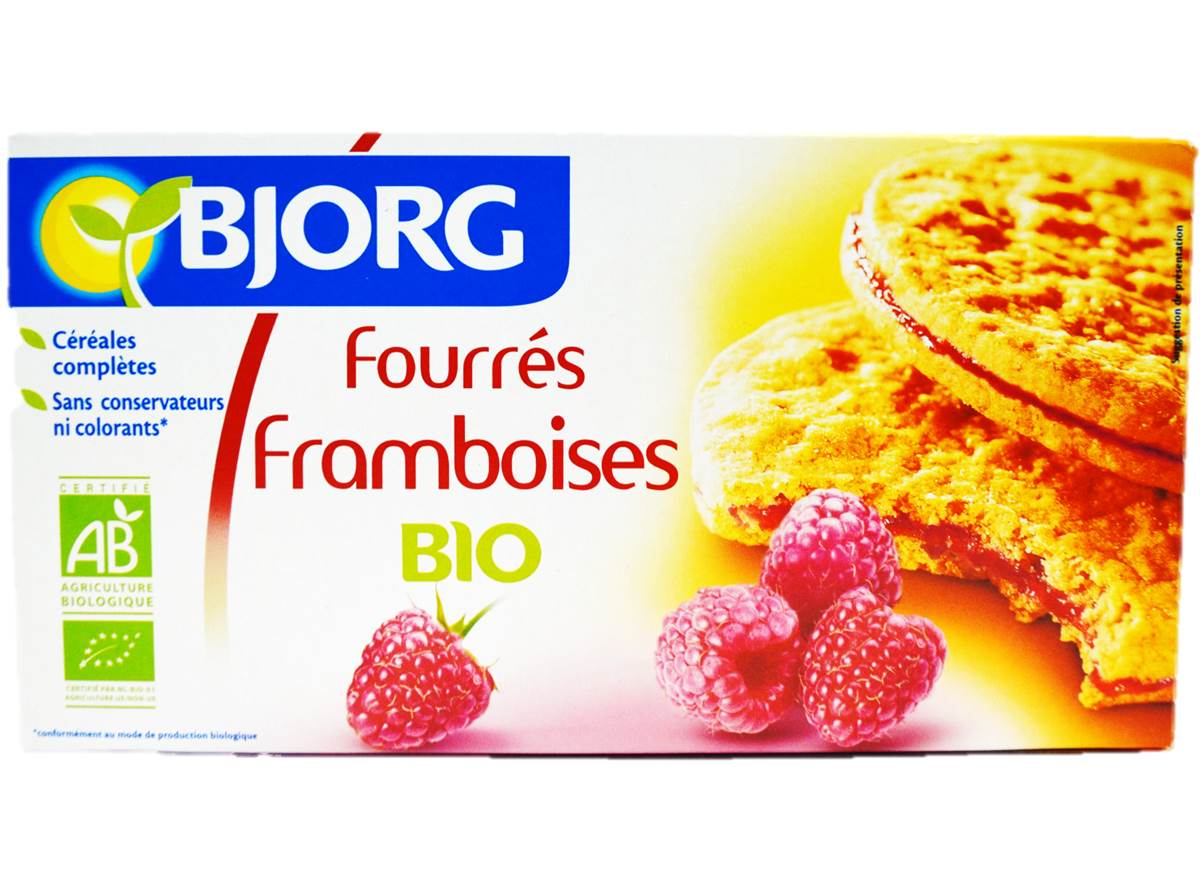 Biscuits Fourres Framboises Bio