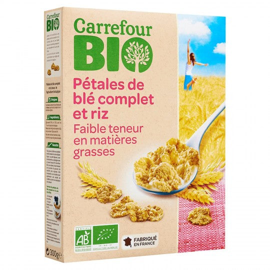 Petales De Ble Complet Et Riz Bio