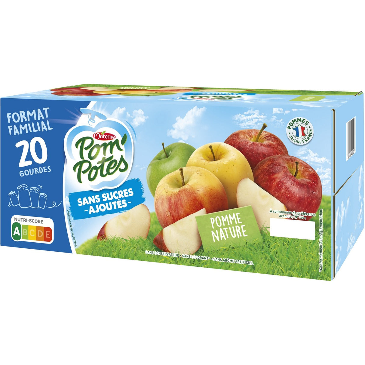 Pompotes Gourdes Pomme Sans Sucres Ajoutes