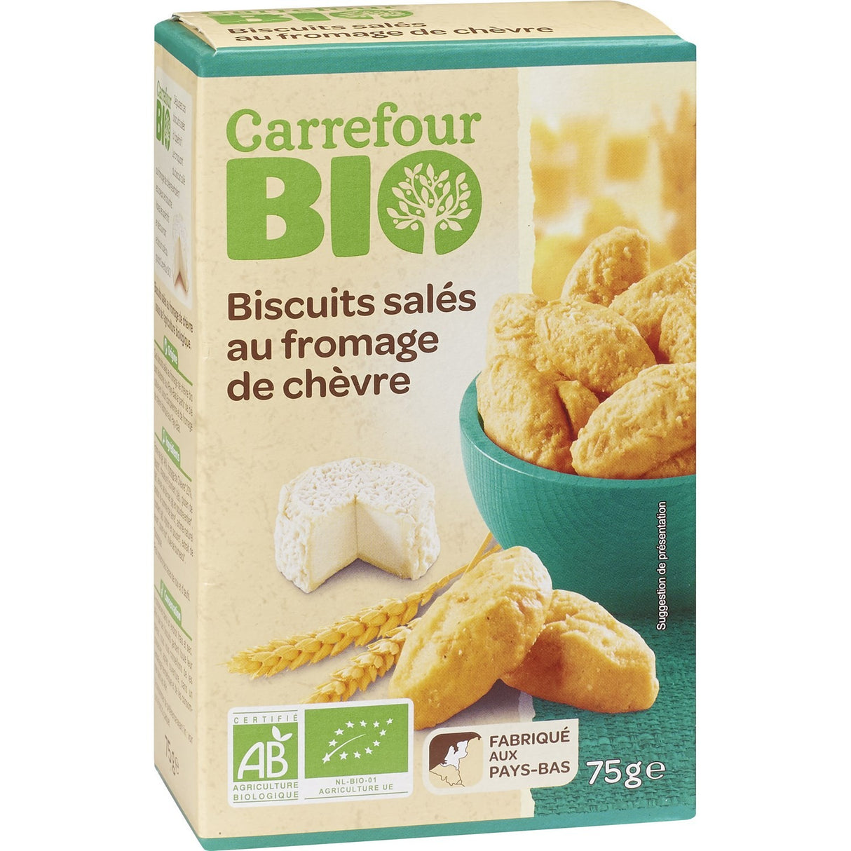 Biscuits Aperitif Bio Au Chevre