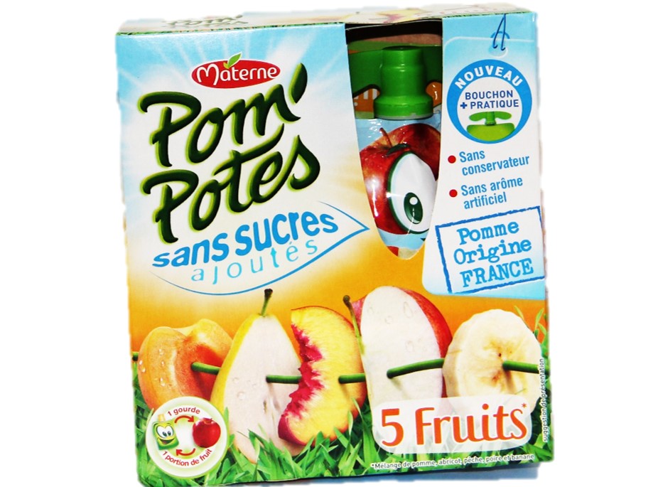Pom Potes Fruits Jaunes Sans Sucres Ajoutes