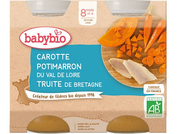 Carotte, Potimarron Du Val De Loire Et Truite De Bretagne Bio