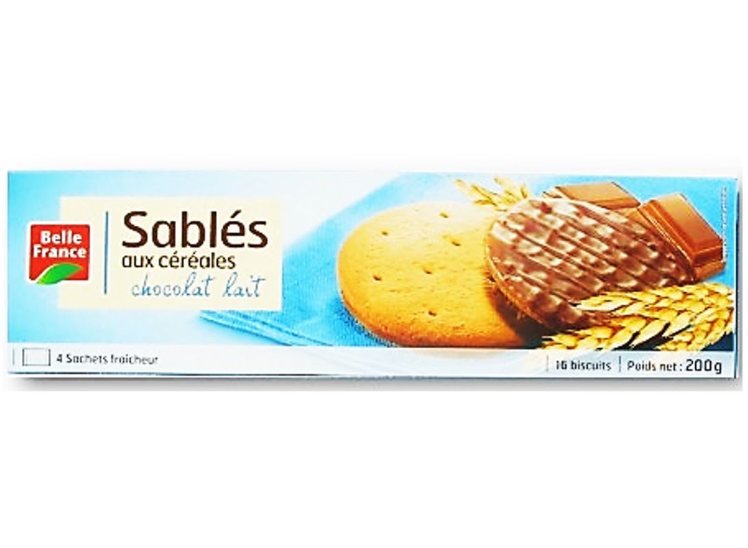 Sables Aux Cereales Chocolat Lait