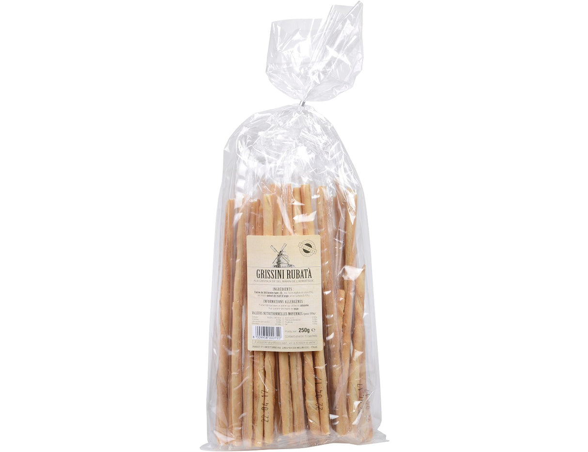 Gressins Aux Cristaux De Sel Marin