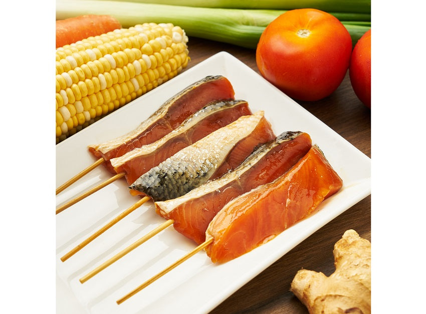 Brochettes De Saumon Teriyaki