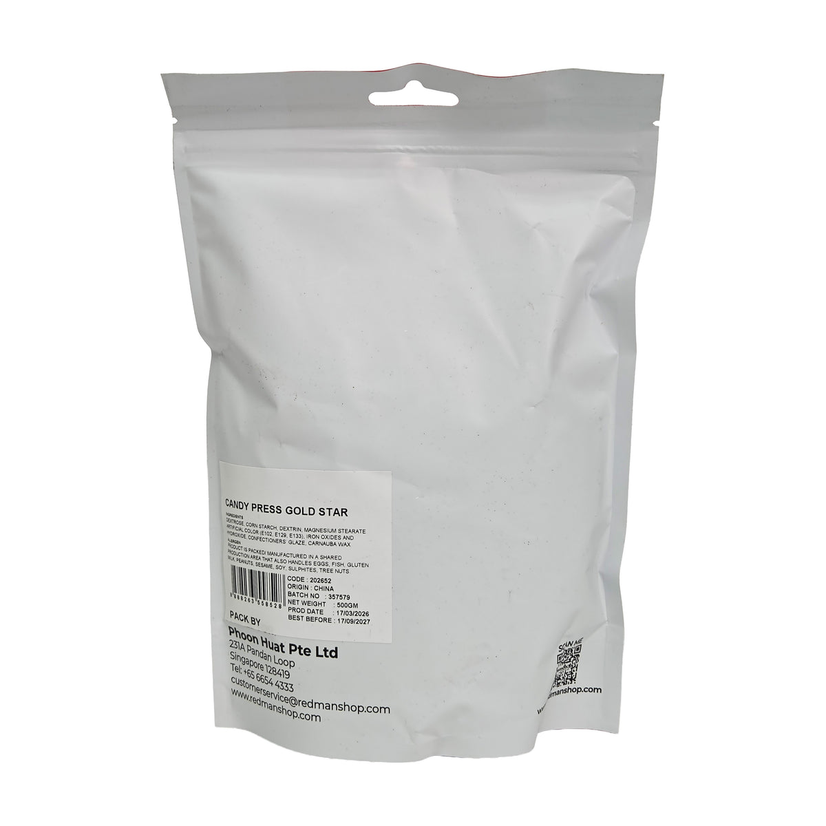 GOLD STAR PRESSED CANDY SPRINKLES 500G (#202652)