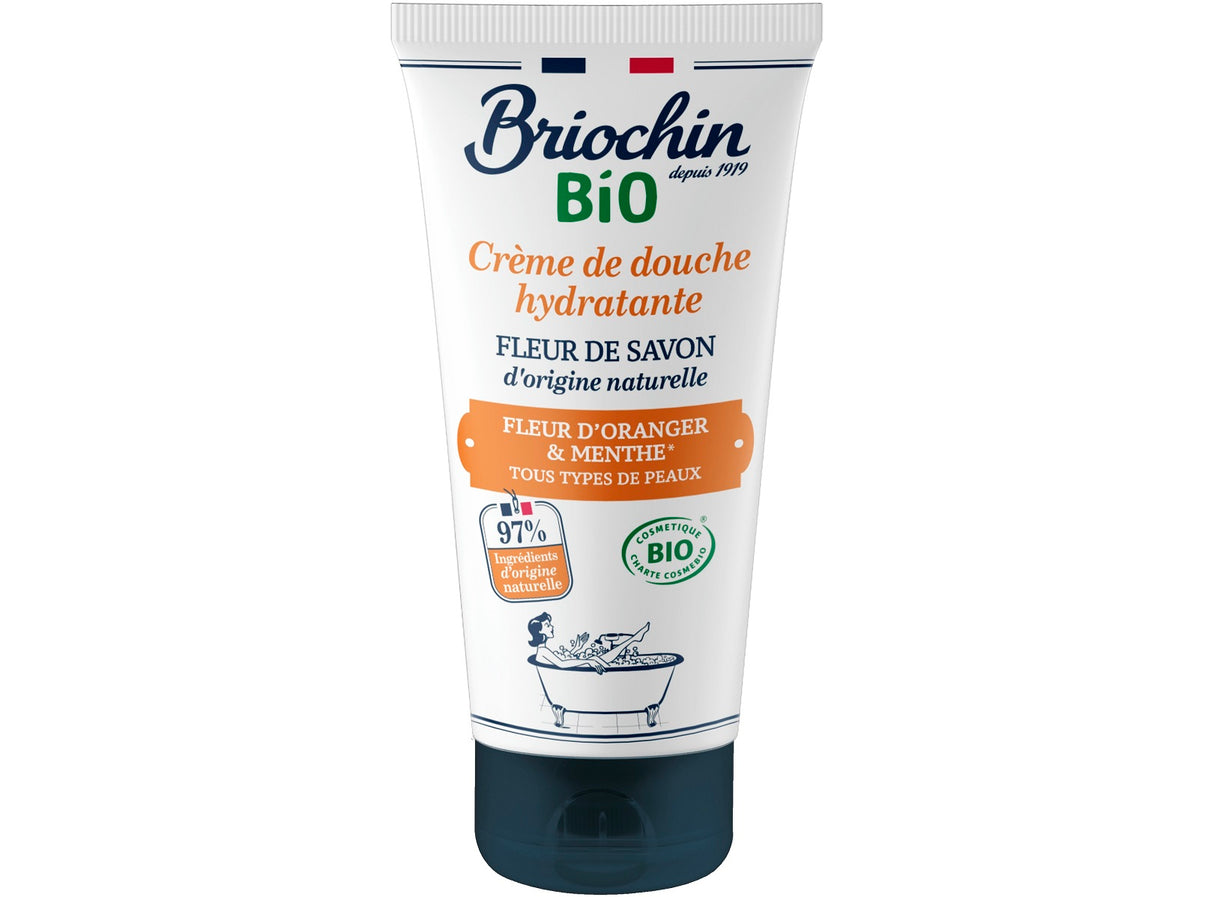 Creme de douche hydratante, fleur d’oranger et menthe BIO