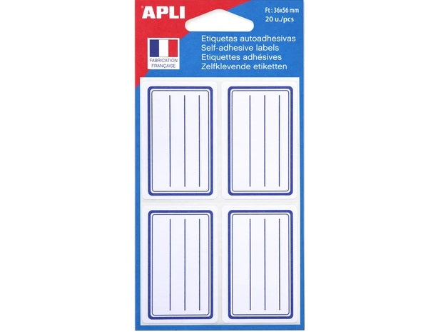 Pochette De 20 Etiquettes Adhesives