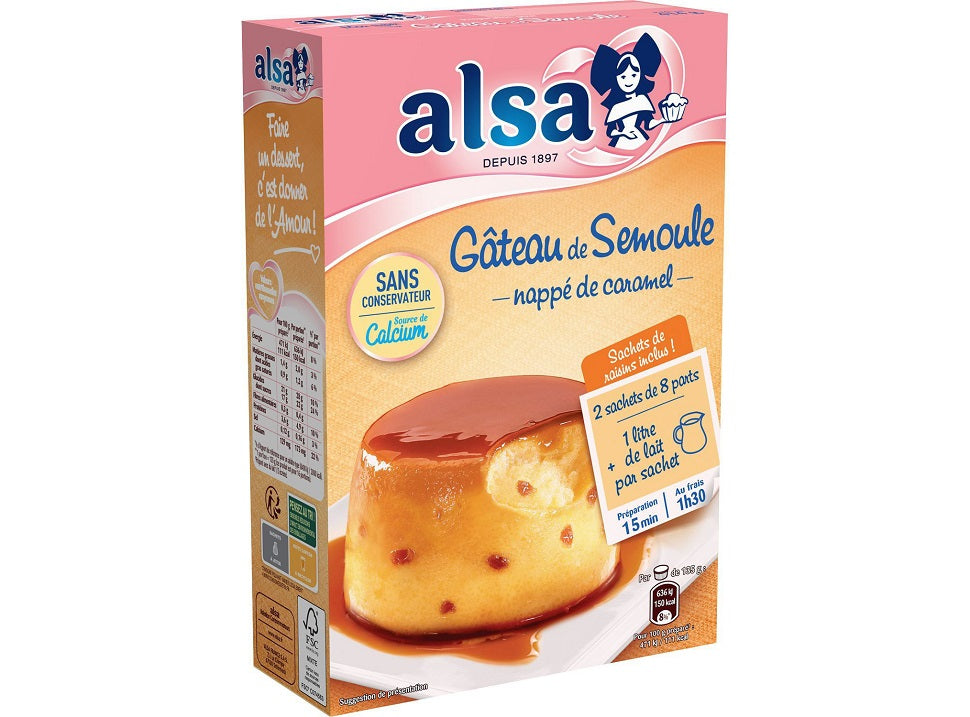 Preparation Gateau Semoule Nappe De Caramel