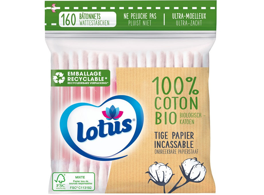 Recharge Coton-Tiges Coloris Assortis Bio