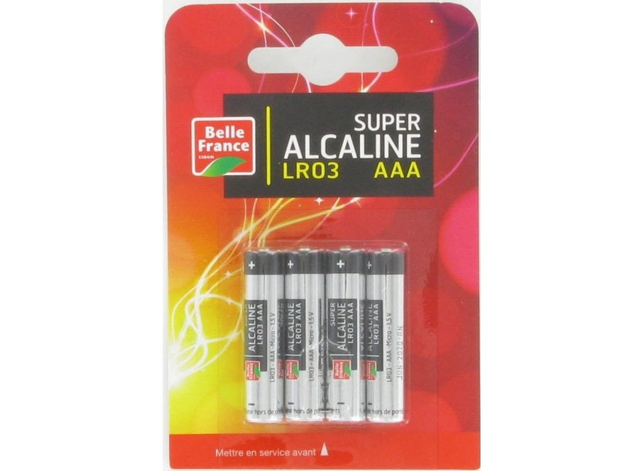 Piles Alcalines Lr03/Aaa 0% Mercure