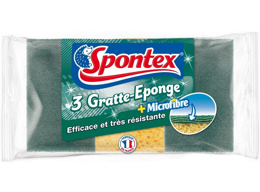 Eponges Gratte Eponge + Microfibre