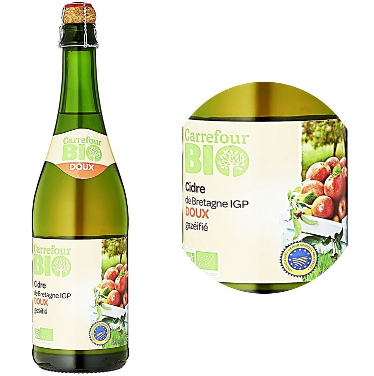 Cidre Doux De Bretagne Igp Bio