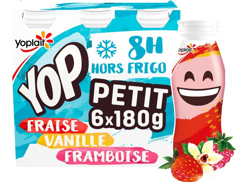 Yaourt A Boire A La Fraise Vanille Framboise Ptit Yop